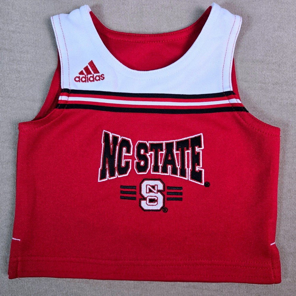 Adidas NC State Wolfpack Red Cheerleading Shell Top Toddler Girls 3T  65100A